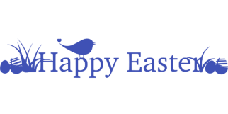 Happy Easter Blue Bird